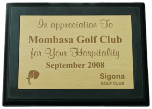 Appreciation — Sigona Golf Club